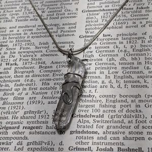 Quartz crystal necklace